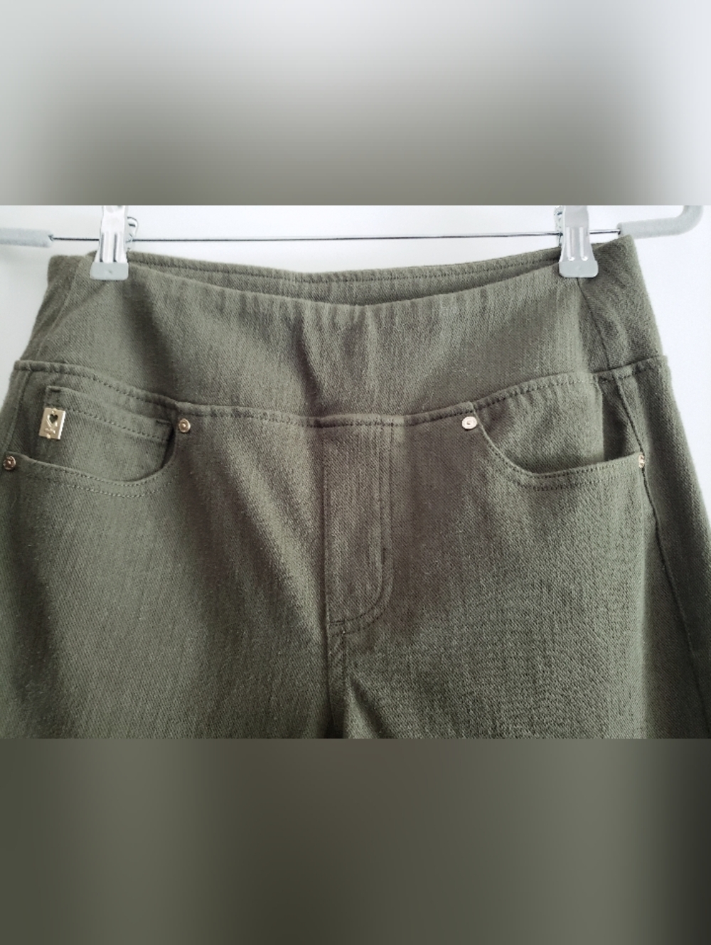 Kim Gravel Jean Style Pants, Size 6, Not Used, Army Green - Picture 2 of 7